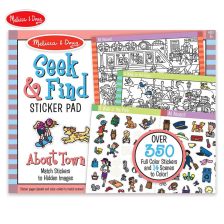 Βιβλίο για χρωματισμό και αυτοκόλλητα-Πόλη Melissa and Doug 40150
