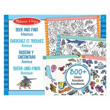 Βιβλίο για χρωματισμό και αυτοκόλλητα -Περιπέτεια Melissa and Doug 40151