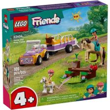 Κατασκευές LEGO Friends Ρυμουλκούμενο αλόγων και πόνυ, 42634.