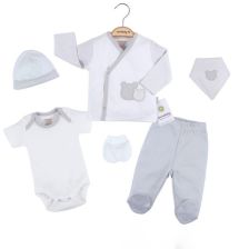 Σετ για νεογέννητο CICCIM BABY 5 τεμ. Αρκουδάκια γκρι Μέγεθος 56 εκ 4330