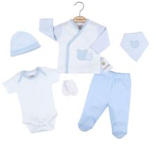 Σετ για νεογέννητο CICCIM BABY 5 τεμ. Αρκουδάκια μπλε Μέγεθος 56 εκ. 4330