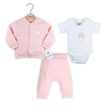 Σετ Ciccim Baby 3 τεμ. Πεταλούδες Ροζ 4588