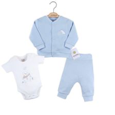 Σετ Ciccim Baby 3 τεμ. Αρκουδάκι Μπλε 4589