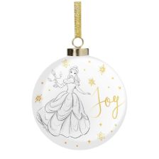 Χριστουγεννιάτικη Πολυτελής Κεραμική Μπάλα Widdop Bingham Disney Princess Belle.