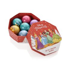 Σετ γυάλινες χριστουγεννιάτικες μπάλες Widdop Bingham Disney Princess 7 τεμαχίων σε πολυτελές κουτί.