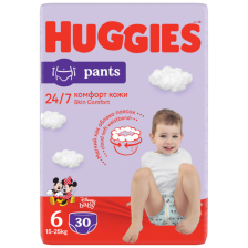 Πάνα-βρακάκι HUGGIES Pants 6 15-25 κιλά 30 τεμ.