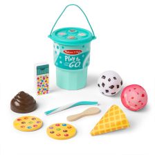 Σετ παιχνιδιού Melissa and Doug Play to Go Παγωτό.