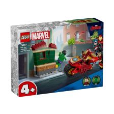 Κατασκευές LEGO Marvel Super Heroes Iron Man με μοτοσυκλέτα και Hulk 76287.