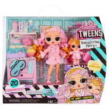Σετ παιχνιδιού με 2 κούκλες MGA L.O.L. Surprise Babysitting Sleepover Party, με αξεσουάρ.