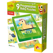 Προοδευτικά παζλ μωρών Lisciani Carotina Baby Farm x 9.