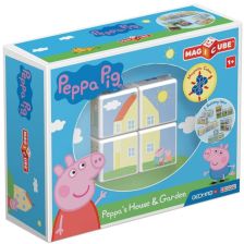 Μαγικά κυβάκια Geomag Peppa Pig Το σπίτι και ο κήπος της Πέππα 4 050