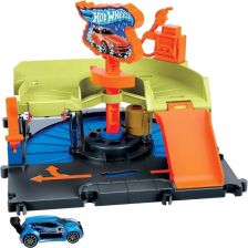 Σετ παιχνιδιού Mattel Hot Wheels City - Γρήγορο πλυντήριο αυτοκινήτων, με αυτοκινητάκι.