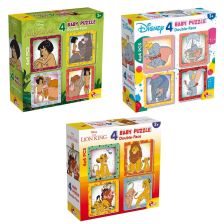 Παζλ παιδικό Lisciani Disney Classic Double Face 4x4 τεμ.