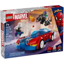 Κατασκευές LEGO Marvel Το αγωνιστικό αυτοκίνητο του Spider-Man και του Πράσινου Goblin Venom, 76279.