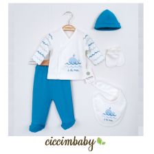 Βρεφικό σετ για νεογέννητο Ciccim Baby, 5 τεμαχίων, Kid, 4699.