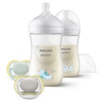 Βρεφικό σετ δώρου Philips AVENT SCD837/11 Χταποδάκι με 2 τεμάχια μπιμπερό Natural Response 260 ml με θηλές χωρίς διαρροή Flow 3 και 2 τεμάχια Πιπίλες Ultra Air.