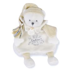 Λούτρινο Αρκουδάκι αγκαλιάς Doudou με σκουφάκι 25 εκατοστών, DC4331.