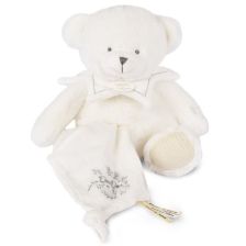 Λούτρινο Αρκουδάκι αγκαλιάς Doudou με μαντηλάκι 30 εκατοστών, DC4344.