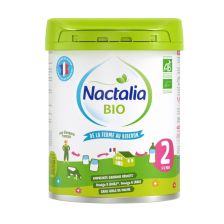 Μεταβατικό γάλα σε σκόνη Nactalia Bio 2, 6-12 μηνών, 800 γραμμαρίων.