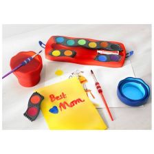 Χρώματα ακουαρέλας Faber-Castell Connector, 12 χρωμάτων, Κόκκινο.