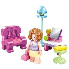 Κατασκευές Sluban GIRLS DREAM Σαλόνι, 56 τεμ. B0800C