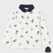 Βρεφική μπλούζα Mayoral με μακριά μανίκια και γιακά, 2169.