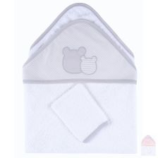 Βρεφική πετσέτα με επένδυση CICCIM BABY Αρκουδάκι U4719.