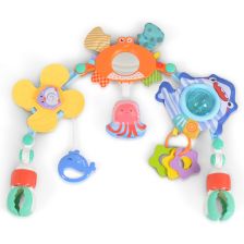 Βρεφικό παιχνίδι για καρότσι μωρού, παρκοκρέβατο και καρεκλάκι αυτοκινήτου Raya Toys Play Arch Sea World.