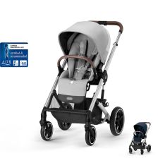 Καρότσι μωρού Cybex Balios S Lux 2023 ασημένιος σκελετός