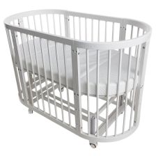 Βρεφικό παρκοκρέβατο Azaria Multi 8 σε 1, με στρώμα, 60/120 εκατοστών.