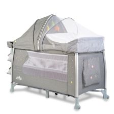 Παρκοκρέβατο πτυσσόμενο Cangaroo ISleep γκρι