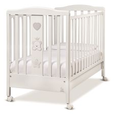 Παρκοκρέβατο Italbaby BABY RE Λευκό + διακόσμηση Dove Grey
