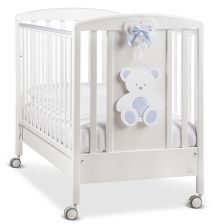 Παρκοκρέβατο Italbaby PELUCHE Λευκό + διακόσμηση Blue