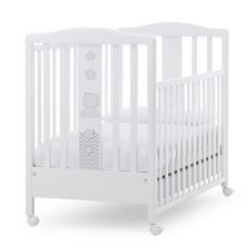 Παρκοκρέβατο  Italbaby POPSTAR Λευκό + διακόσμηση Grey