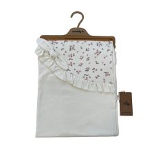 Βρεφική πάνα Сiсcim Baby Flowers, Εκρού, 80 x 80 εκατοστών, U4909.