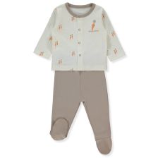 Βρεφική πιτζάμα Bebetto Baby Carrots, 2 τεμαχίων, 0-6 μηνών, F1475.