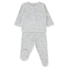 Βρεφική πιτζάμα Bebetto Happy Animal, 2 τεμαχίων, 0-9 μηνών, F1478.