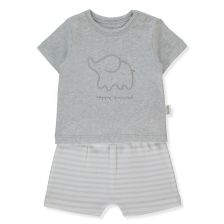 Βρεφική πιτζάμα Bebetto Happy Animal, 2 τεμαχίων, 3-24 μηνών, F1477.