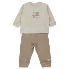 Βρεφική πιτζάμα Bebetto Organic Fun Moment, 2 τεμαχίων, 3-24 μηνών, F1455.