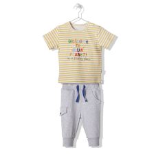 Βρεφική πιτζάμα Bebetto Sky Ball Κίτρινη, 3-24 μηνών, F1226.