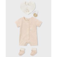 Βρεφική πιτζάμα Mayoral, με σαλιάρα και κάλτσες, 0-9 μηνών, 1727.
