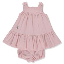 Βρεφικό φόρεμα Bebetto BEE HAPPY, DUSTY ROSE, 2 τεμαχίων, 6-24 μηνών, K4271.