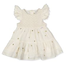 Βρεφικό φόρεμα Bebetto Sweet lemon, Εκρού, 3-24 μηνών, K4771.