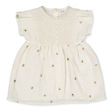 Βρεφικό φόρεμα Bebetto Sweet lemon, Εκρού, 6-36 μηνών, K4772.