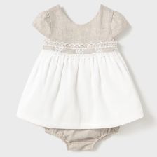 Βρεφικό φόρεμα Mayoral, με εσώρουχο, Μπεζ, 4-18 μηνών, 1857.