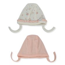 Βρεφικό σκουφάκι Bebetto Bloom, 2 τεμαχίων, 0-6 μηνών, C1191.