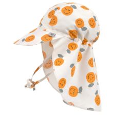 Βρεφικό αντηλιακό καπέλο Lassig Flap Hat, με τύπωμα, γείσο και περιφέρεια, 3-36 μηνών.