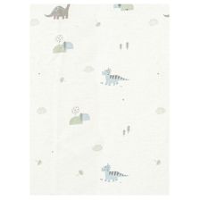 Βρεφικό σεντόνι με λάστιχο Bimbidreams TREX Λευκό/Πράσινο, 40 x 80 εκατοστών.