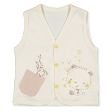 Βρεφικό γιλέκο Bebetto Bamboo, Εκρού, 3-24 μηνών, T3864.