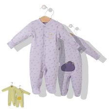 Βρεφική ολόσωμη φόρμα Bebetto Chubby Colors 0-9 μηνών, T2936.